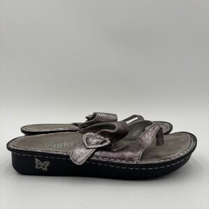 Alegria Valentina Iron Lady Thong Sandals Women's EU Size 38 US 7.5/8 Heart Logo